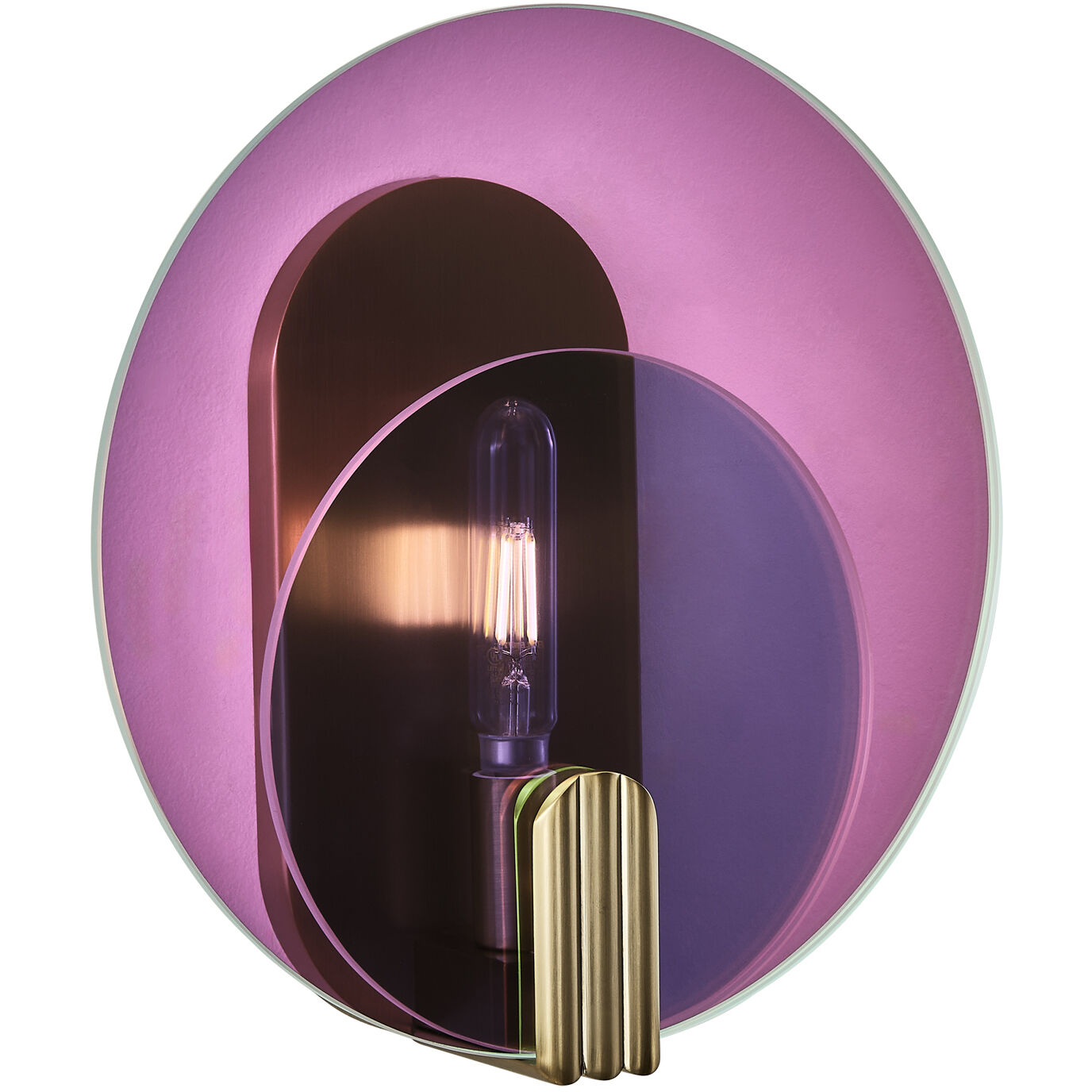 Optics 1 Light 11 inch Winter Brass ADA Wall Sconce Wall Light