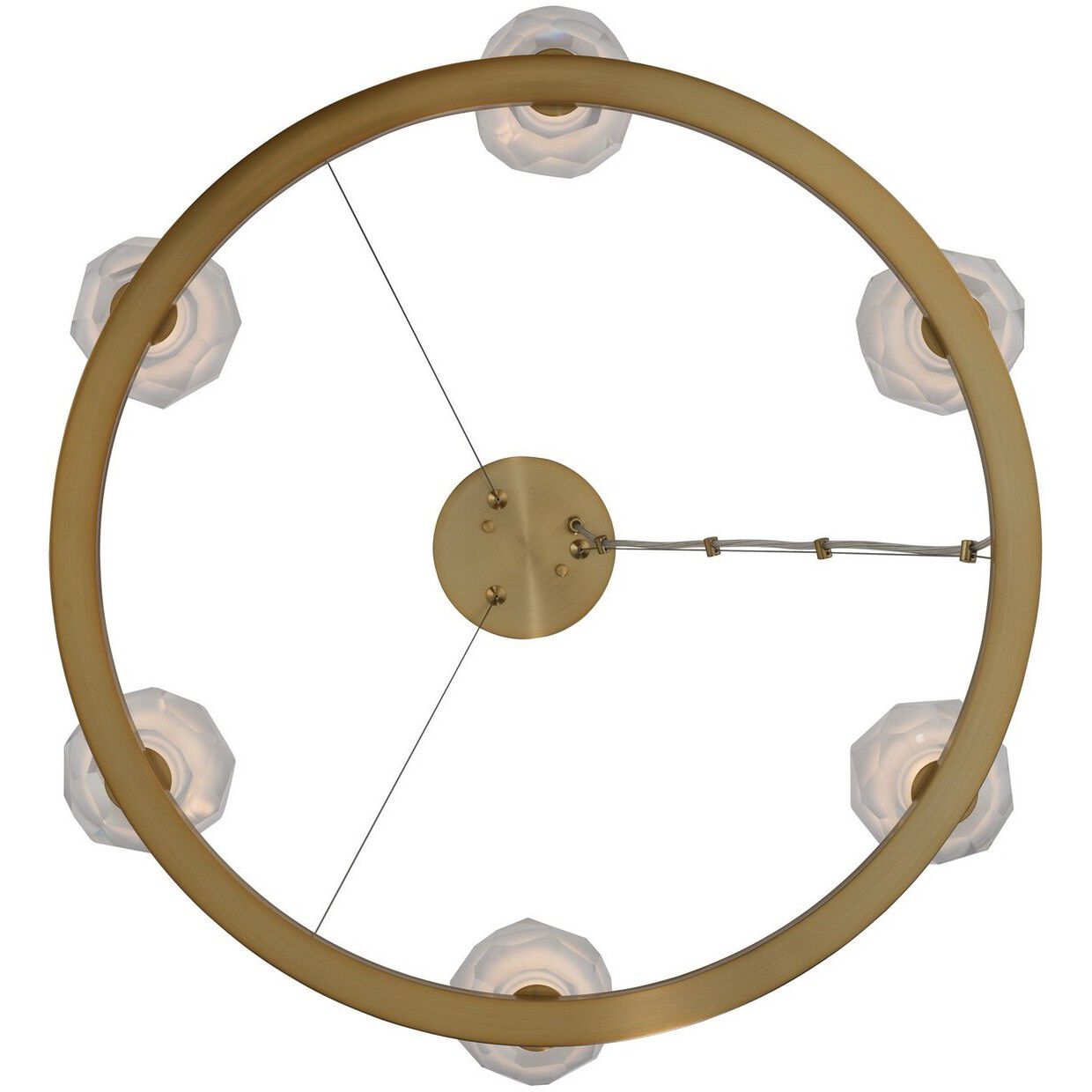 Stella LED 26 inch Winter Brass Pendant Ceiling Light