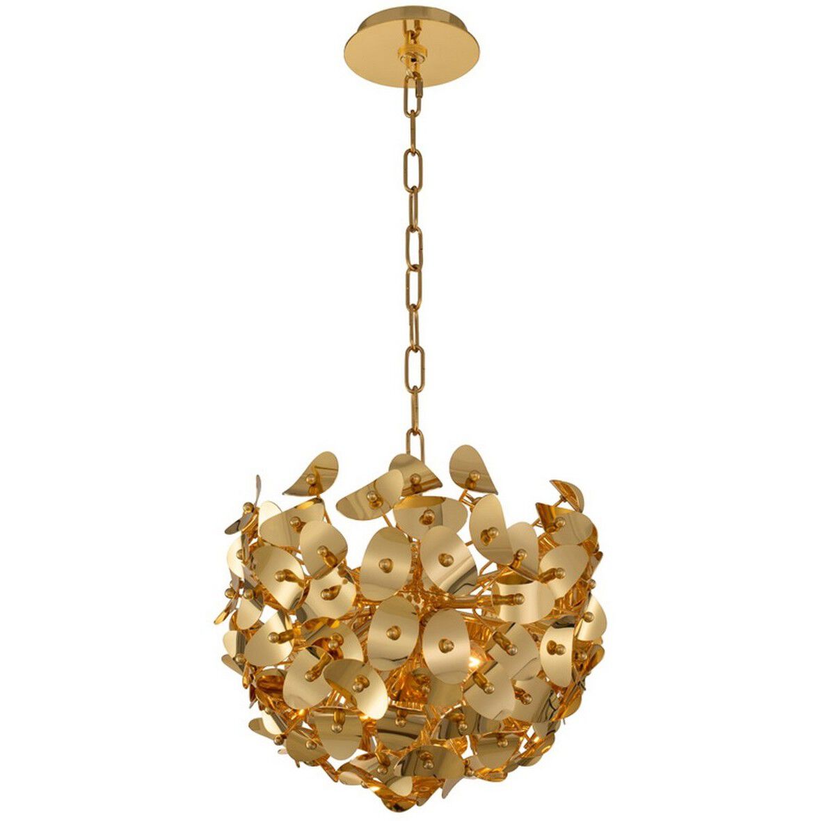 Aster 3 Light 15 inch Gold Pendant Chandelier Ceiling Light