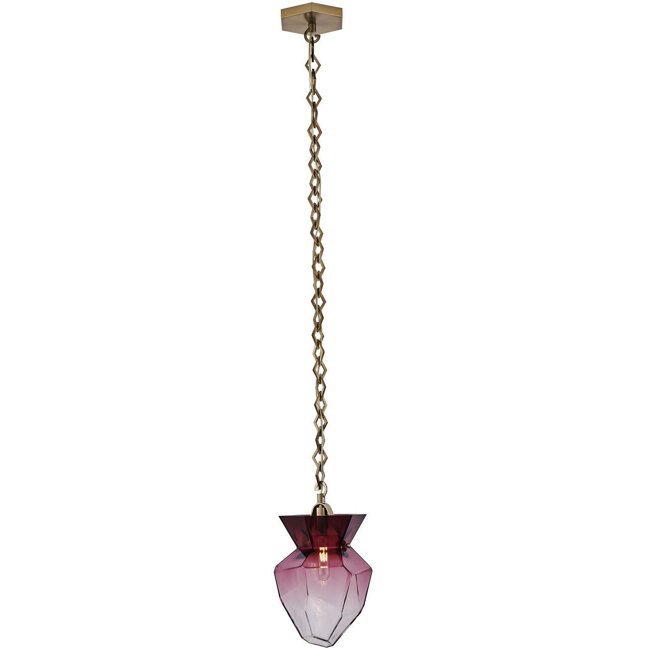 Bolsa 1 Light 8 inch Winter Brass Pendant Ceiling Light