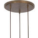 Embrace 3 Light 20.5 inch Pearlized Antique Brass Pendant Ceiling Light