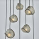 Pallina 9 Light 32 inch Satin Black Nickel Chandelier Ceiling Light in Smoked