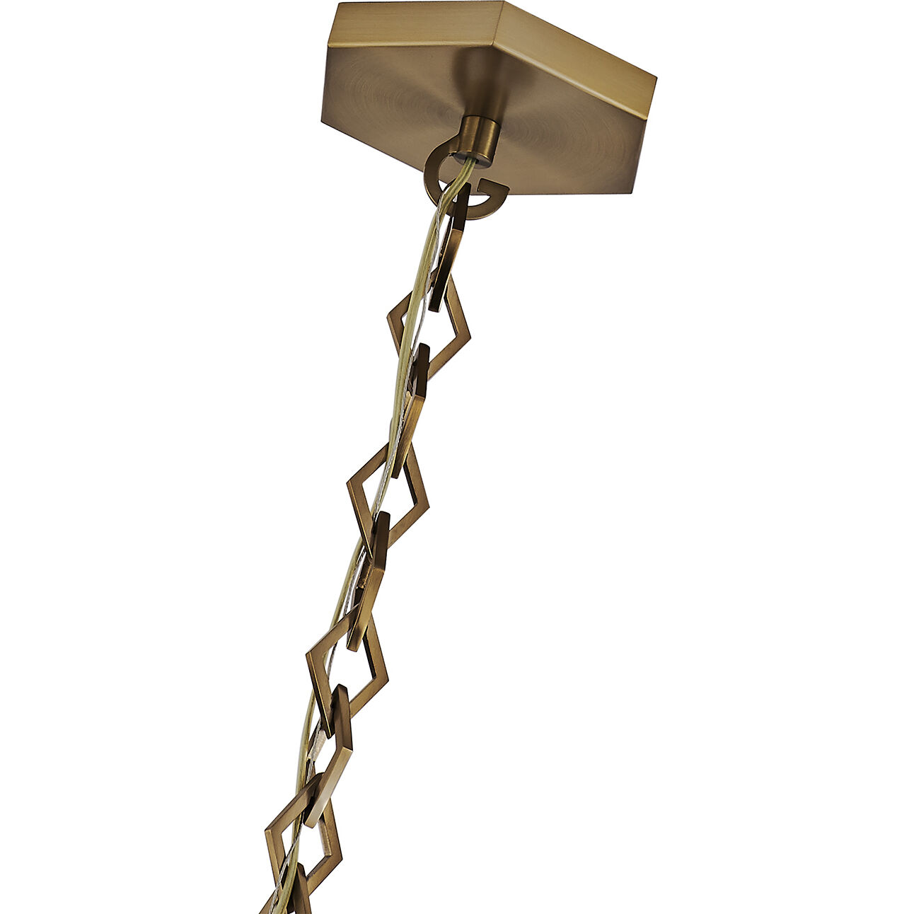 Bolsa 1 Light 12 inch Winter Brass Pendant Ceiling Light