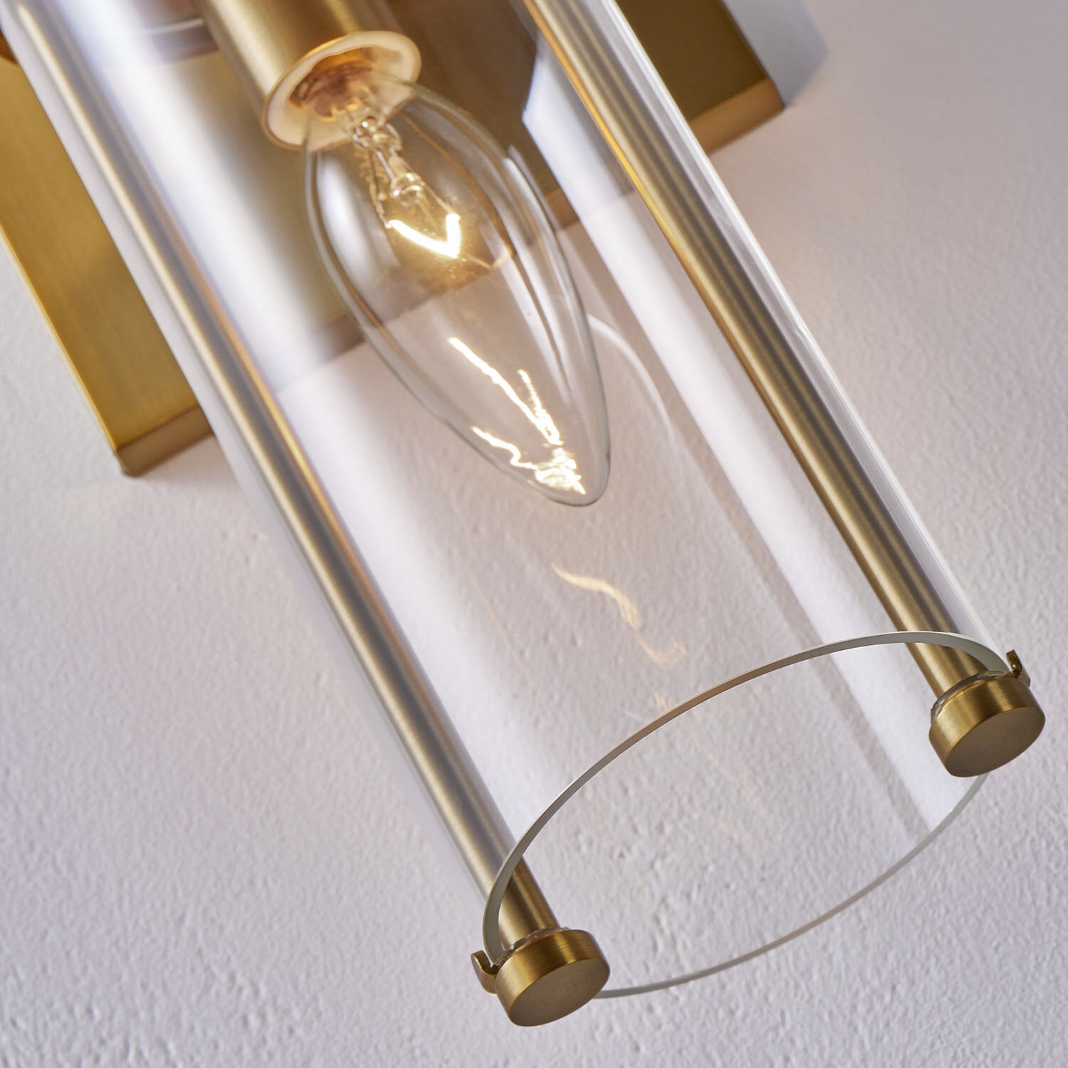 Duet Wall Sconce Wall Light in Vintage Brass