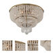 Esperanza 5 Light 18 inch Brushed Champagne Gold Flush Mount Ceiling Light