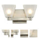 Weston LED 5 inch Glazed Nickel Bath Vanity Light Wall Light