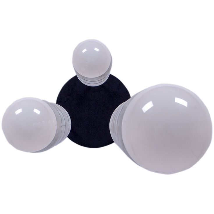 Pearls 3 Light 14 inch Matte Black Pendant Ceiling Light