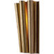 Ripple Wall Sconce Wall Light in Bright Gold Leaf