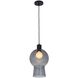 Cores 1 Light 9 inch Matte Black Pendant Ceiling Light