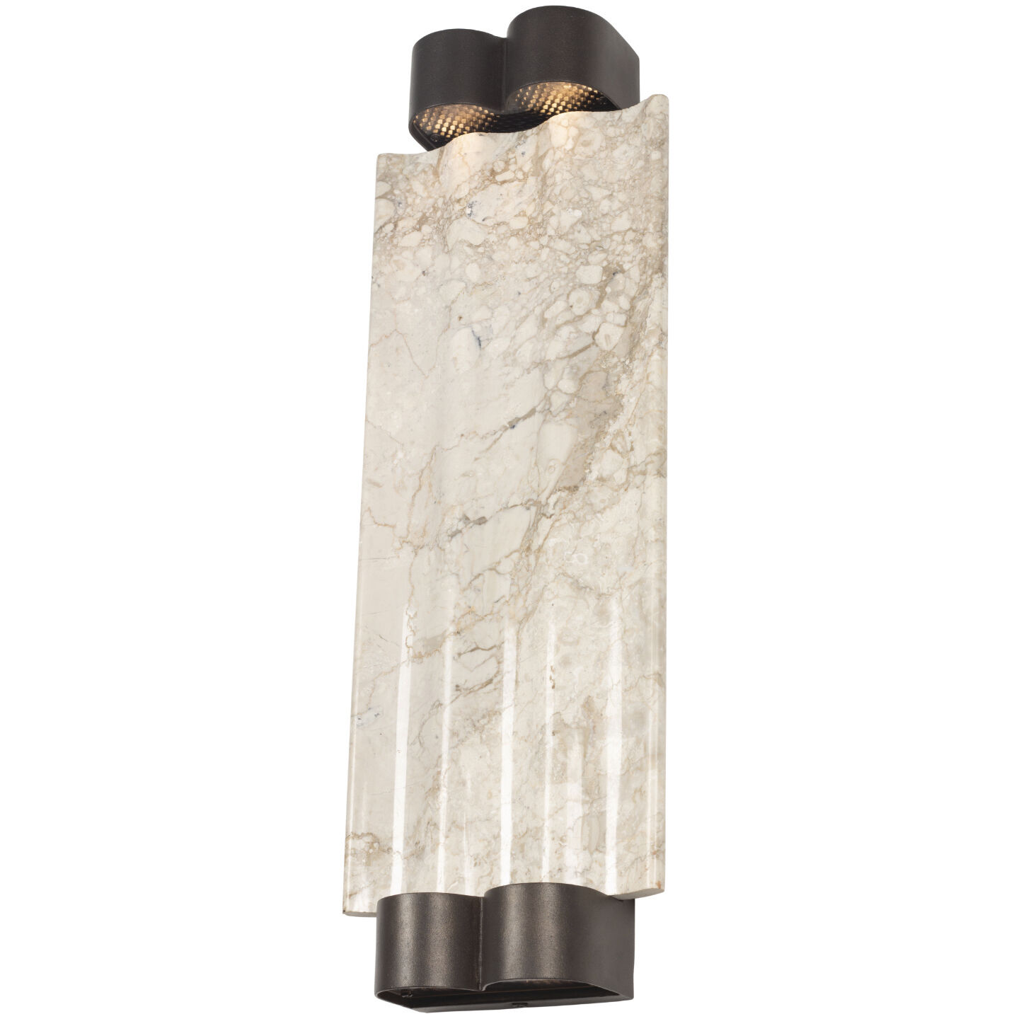 Pillar 22 inch Bronze Outdoor Wall Sconce