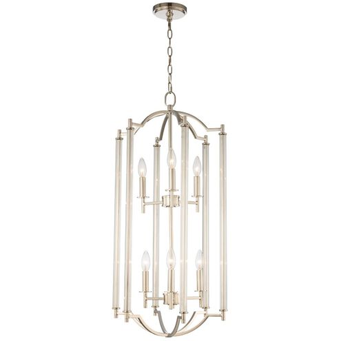 Provence 6 Light 16 inch Polished Nickel Foyer Ceiling Light