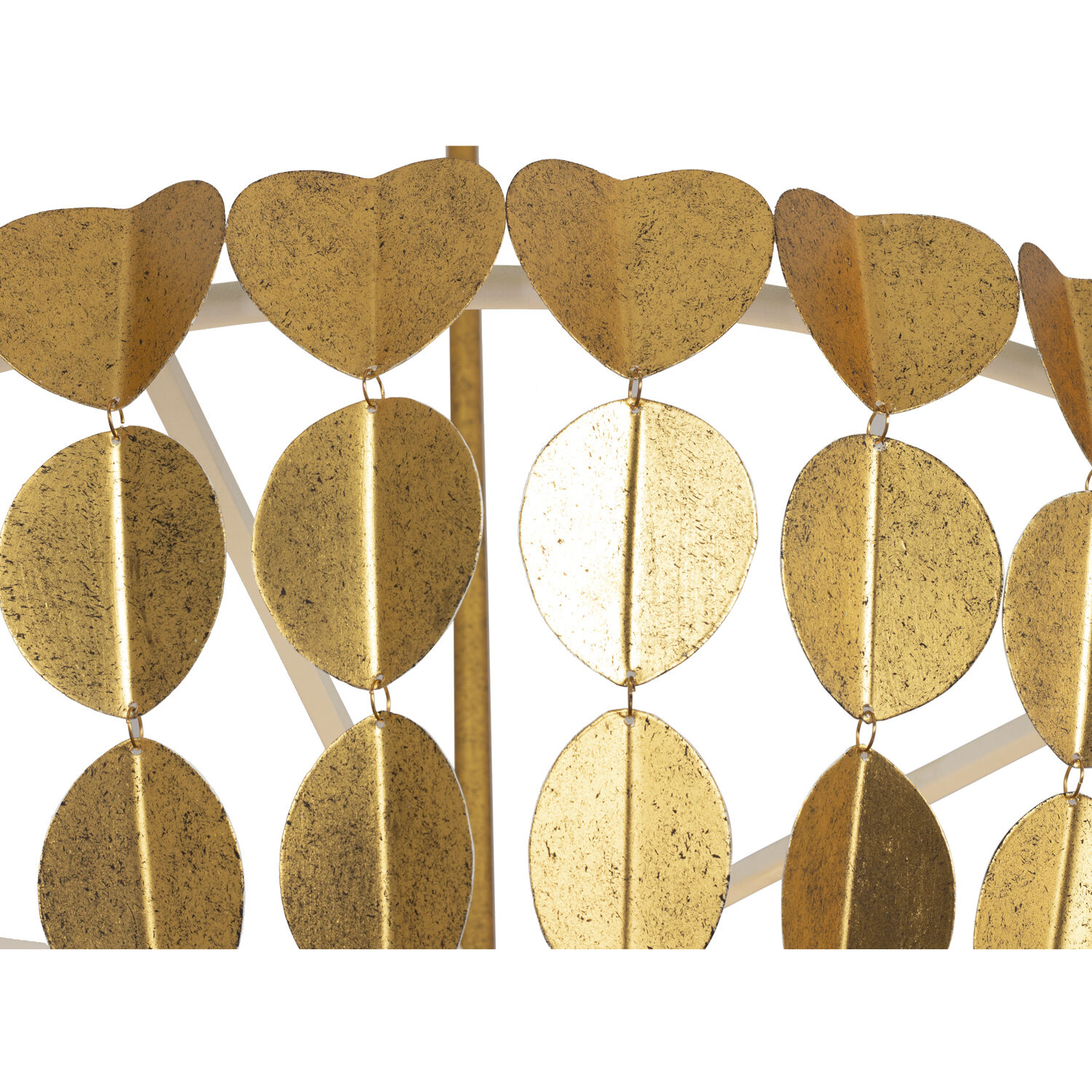 Amor 8 Light 36 inch Oxidized Gold Leaf And White Chandelier Ceiling Light