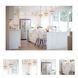 Canterbury LED 10 inch Winter Brass Mini Pendant Ceiling Light in Natural