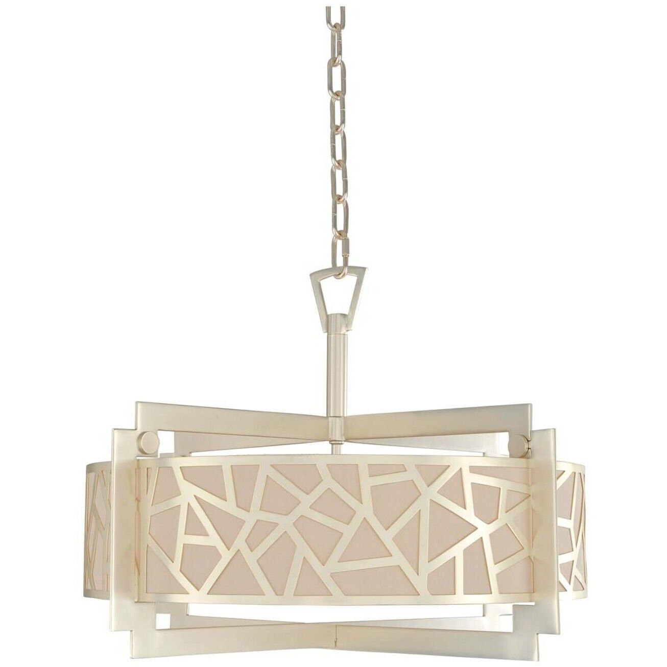 Miramar 5 Light 26 inch Rose Silver Convertible Pendant Ceiling Light