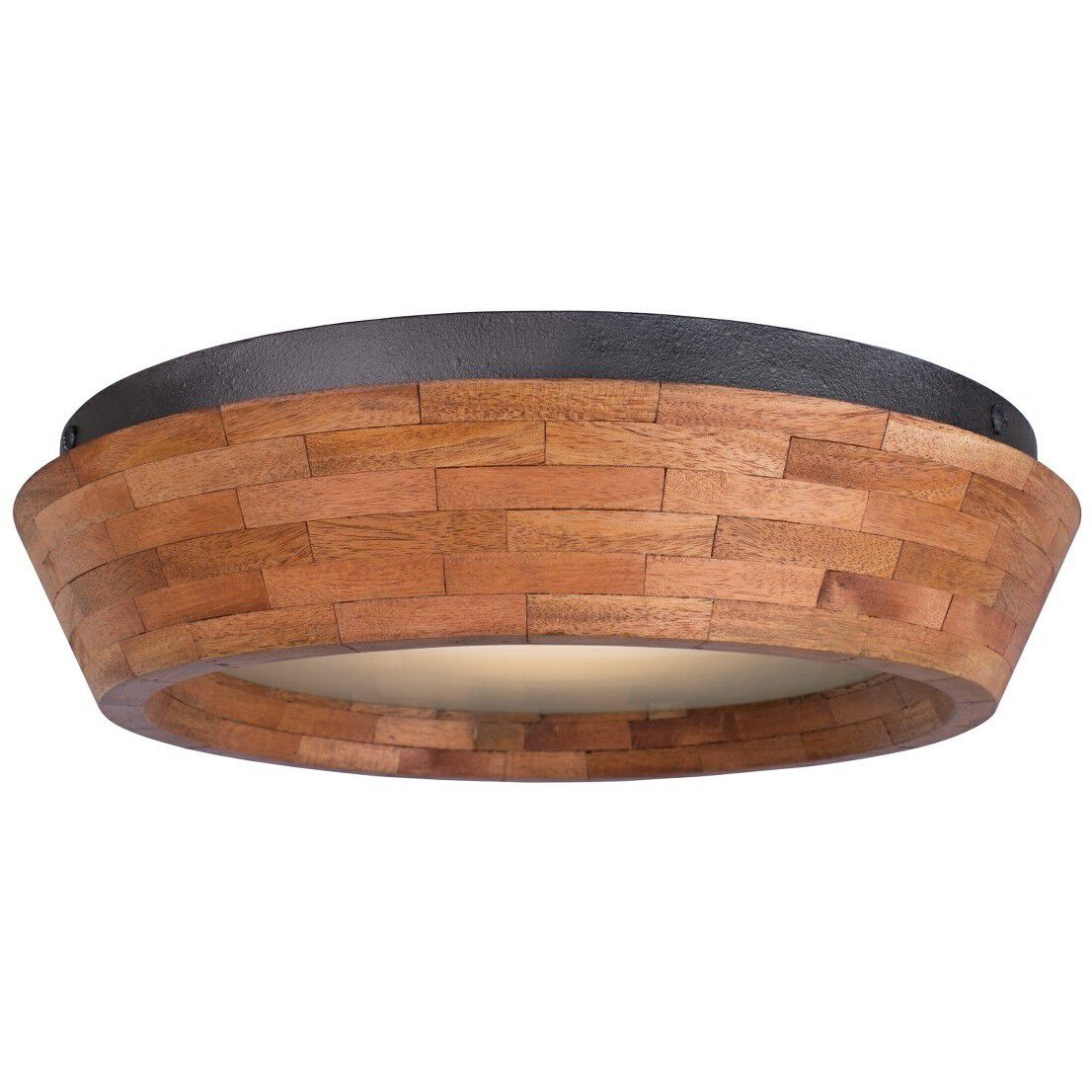 Lansdale LED 14 inch Black Iron Flush Mount Ceiling Light