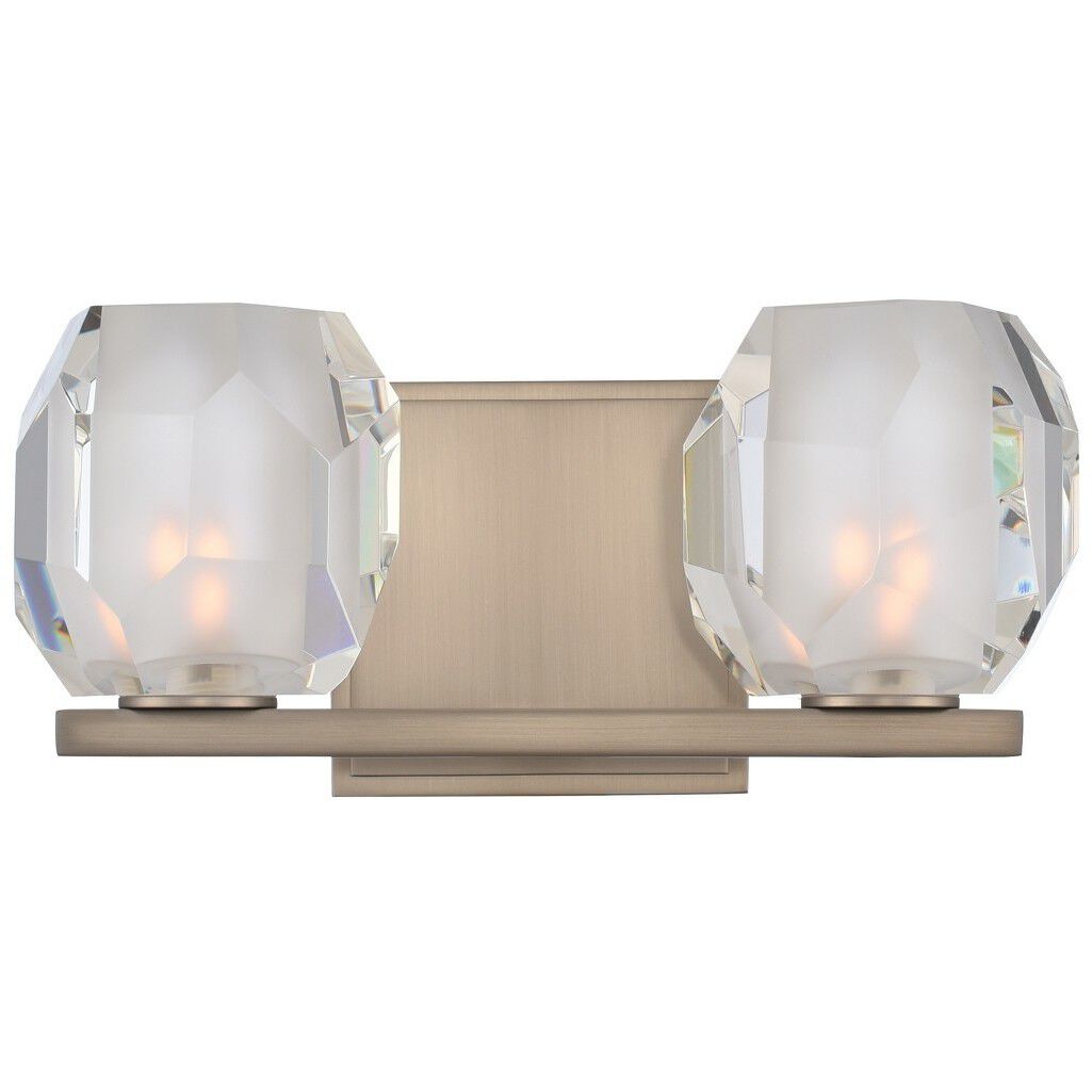 Regent LED 11 inch Satin Nickel Bath Vanity Light Wall Light