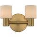 Harlowe LED 11 inch Winter Brass Bath Vanity Wall Light