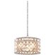 Prado 3 Light 20 inch Oxidized Silver Leaf Pendant Chandelier Ceiling Light