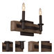 Duluth 2 Light 12 inch Satin Bronze Bath Vanity Light Wall Light