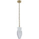Bolsa 1 Light 6.5 inch Winter Brass Pendant Ceiling Light