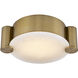 Lumba LED 14 inch Winter Brass Flush Mount Ceiling Light