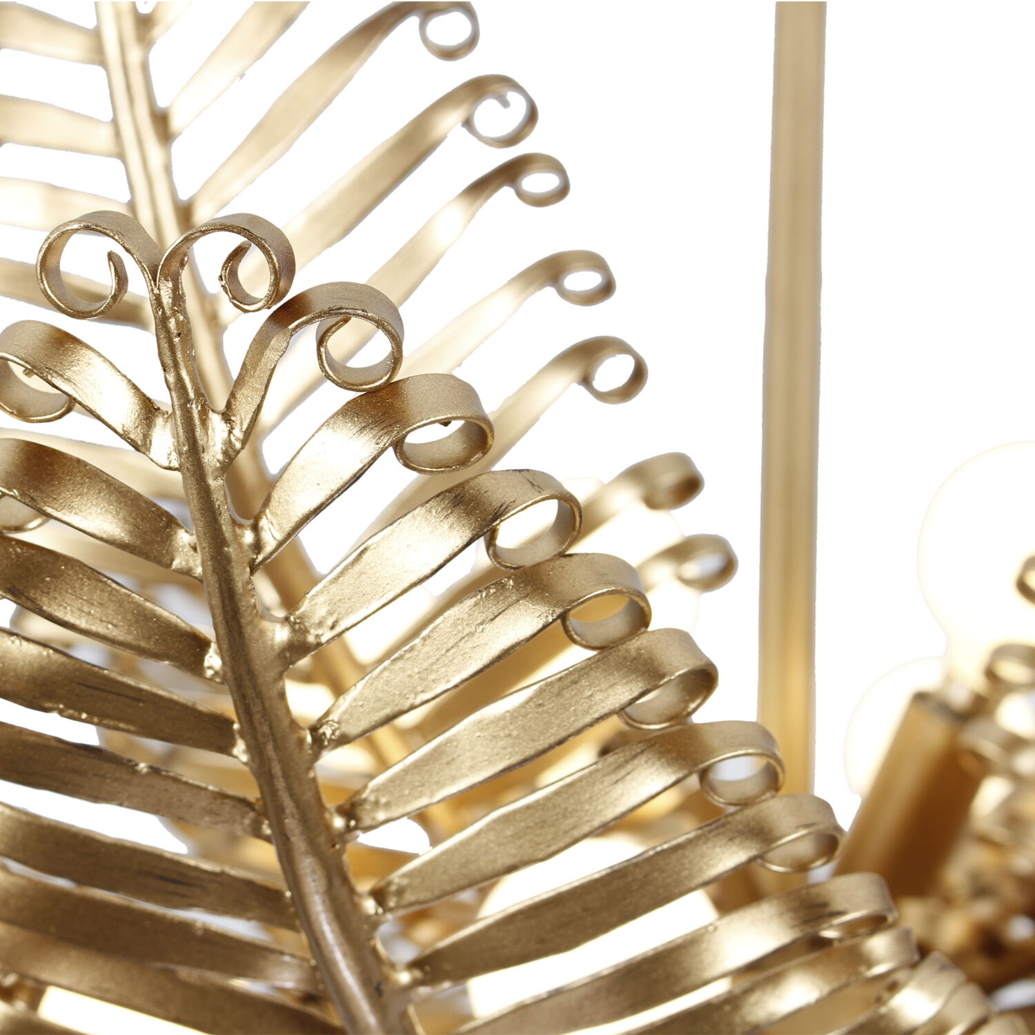 Fern 14 Light 36 inch Modern Gold Chandelier Ceiling Light