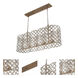 Maurelle Island Linear Ceiling Light in Oxidized Gold Leaf