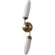 Crest Wall Sconce Wall Light in Winter Brass