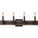 Duluth 4 Light 26 inch Satin Bronze Bath Vanity Wall Light