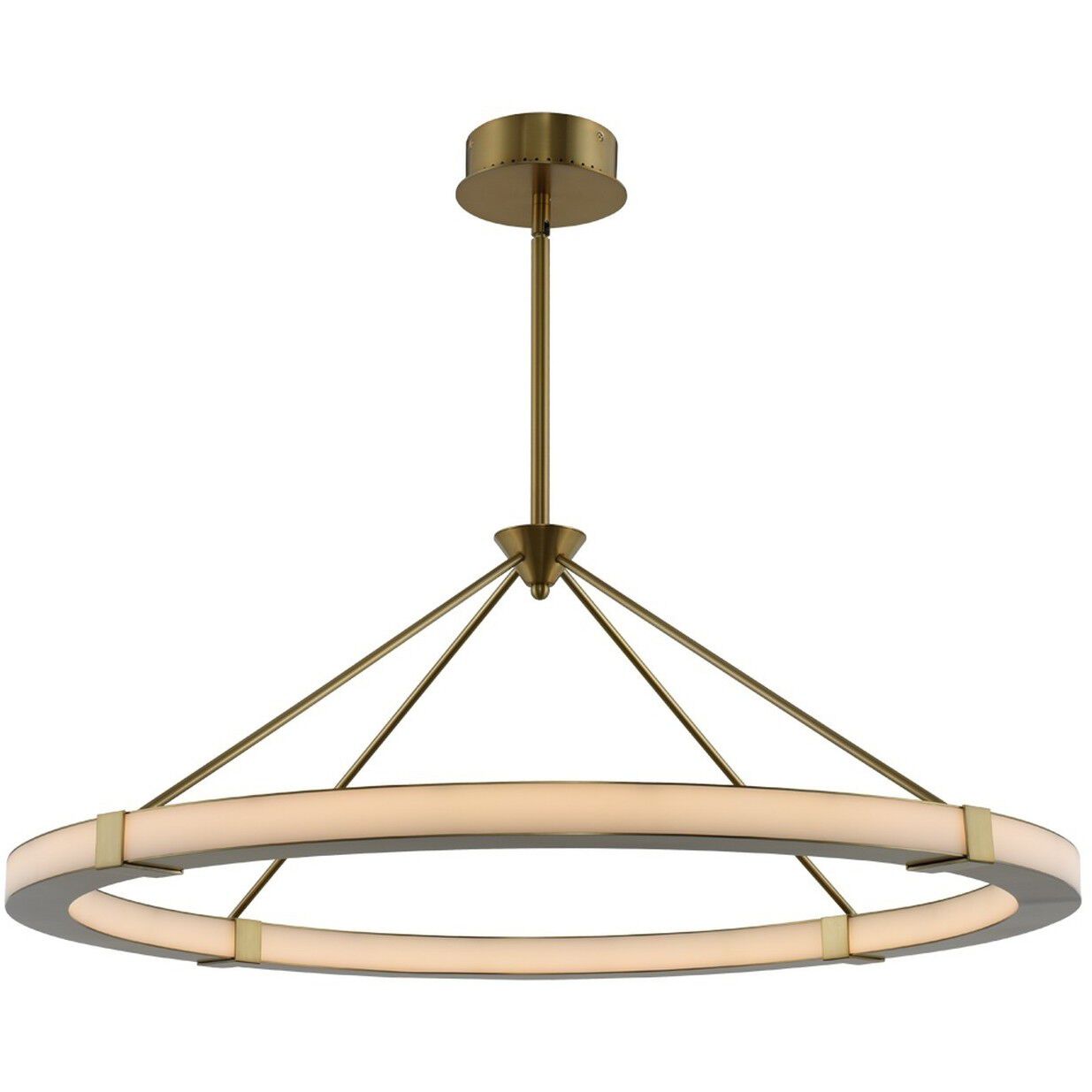 Lavo LED 39 inch Winter Brass Pendant Chandelier Ceiling Light