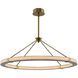 Lavo LED 39 inch Winter Brass Pendant Chandelier Ceiling Light
