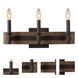 Duluth 3 Light 18 inch Satin Bronze Bath Vanity Light Wall Light