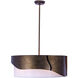 Midway 8 Light 28.5 inch Bright Gold Pendant Ceiling Light in White