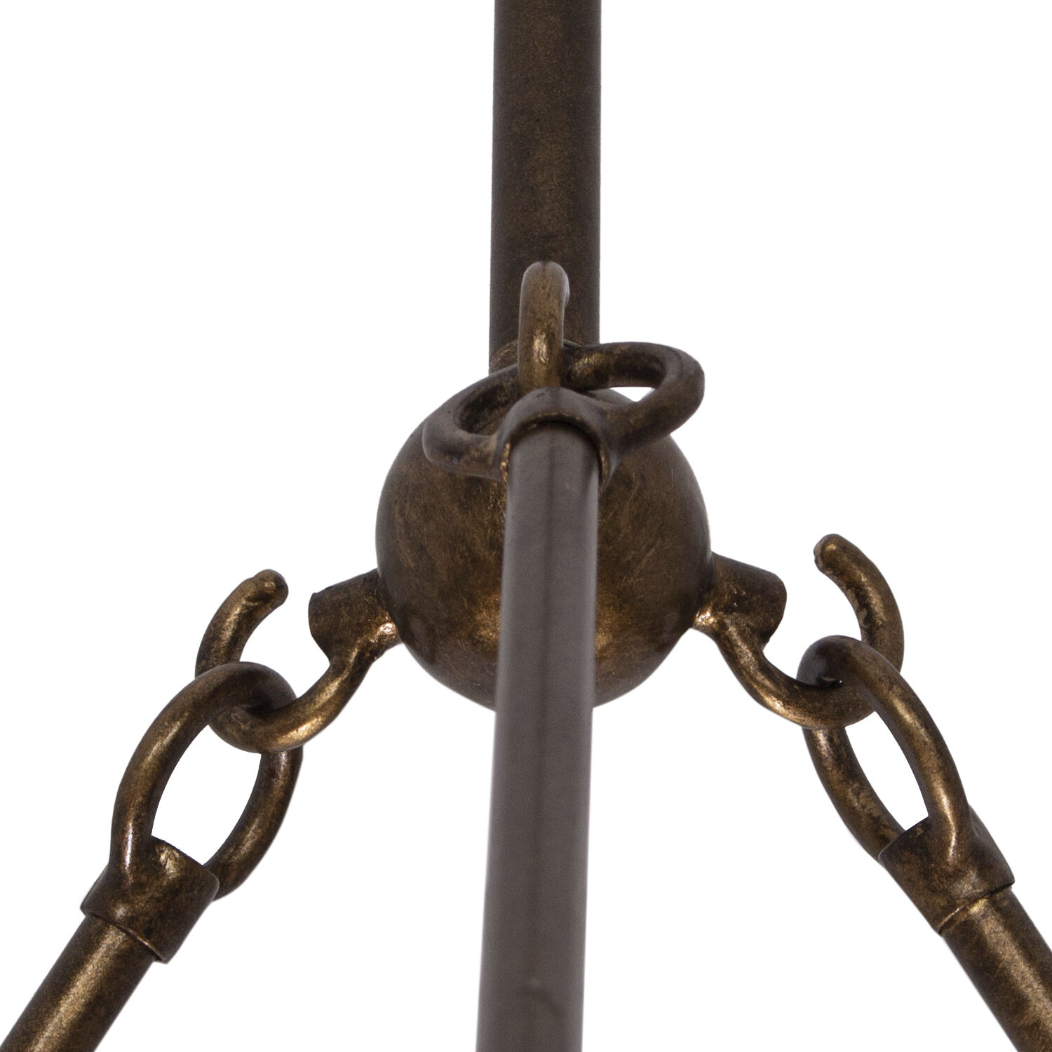 Vittoria 9 Light 34 inch Pearlized Antique Brass Chandelier Ceiling Light