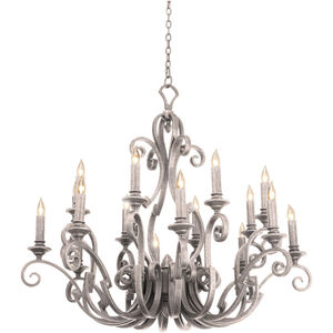 Ibiza 16 Light 50 inch Pearl Silver Chandelier Ceiling Light