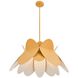 Flor 1 Light 26 inch White and Yellow Pendant Ceiling Light