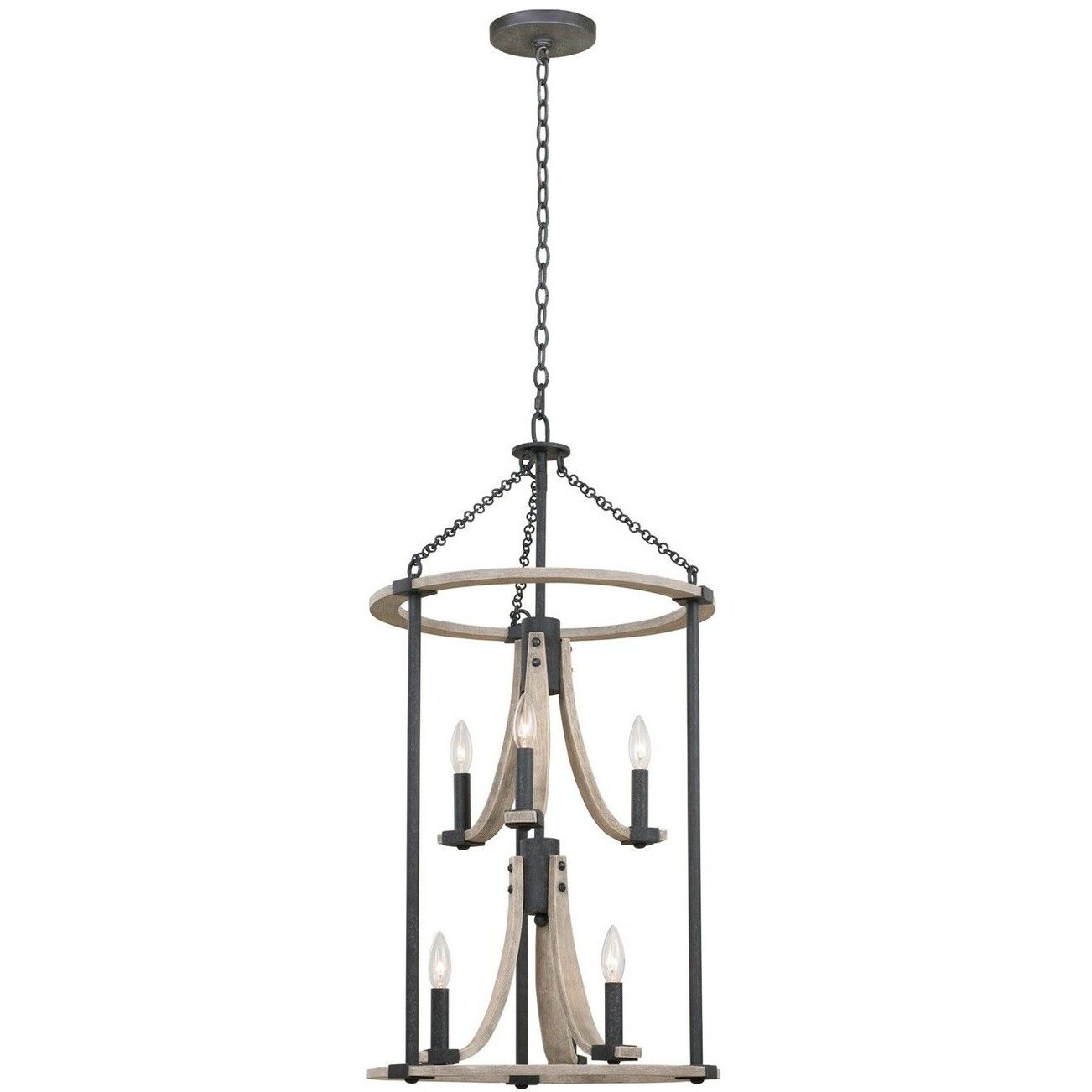 Middleton 6 Light 18 inch Natural Iron Foyer Light Ceiling Light