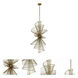 Aurora 6 Light 24 inch Nordic Brass Foyer Ceiling Light
