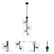 Cupola 5 Light 15 inch Matte Black Foyer Pendant Ceiling Light