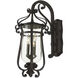 Hartford Outdoor 3 Light 11 inch Burnished Bronze Wall Sconce Wall Light