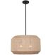 Cebu 4 Light 20 inch Matte Black Pendant Chandelier Ceiling Light