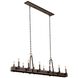Duluth Island Linear Ceiling Light in Satin Bronze