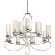 Grayson 12 Light 32 inch Pearl Silver Chandelier Ceiling Light