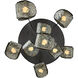 Pallina 9 Light 32 inch Satin Black Nickel Chandelier Ceiling Light in Smoked