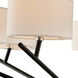 Tahoe 7 Light 38 inch Matte Black with Polished Nickel Chandelier Ceiling Light