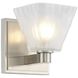 Weston LED 5 inch Glazed Nickel Bath Wall Sconce Wall Light