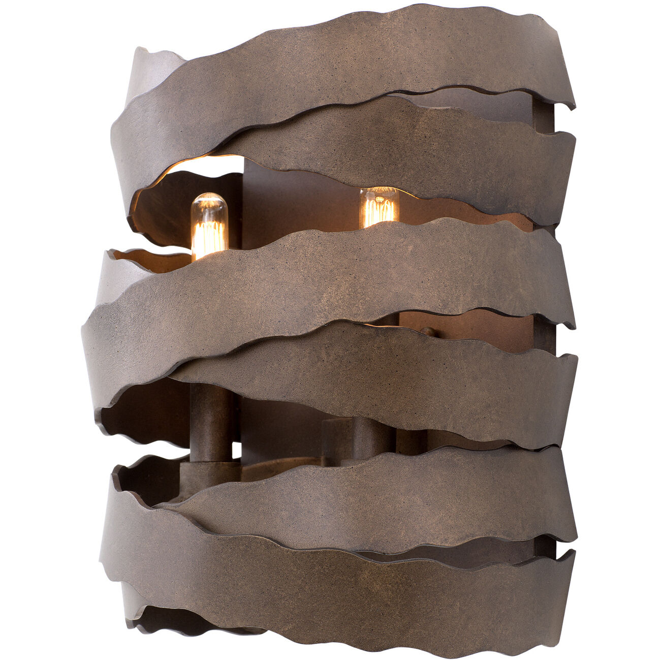 Fulton 2 Light 9 inch Brownstone Wall Sconce Wall Light
