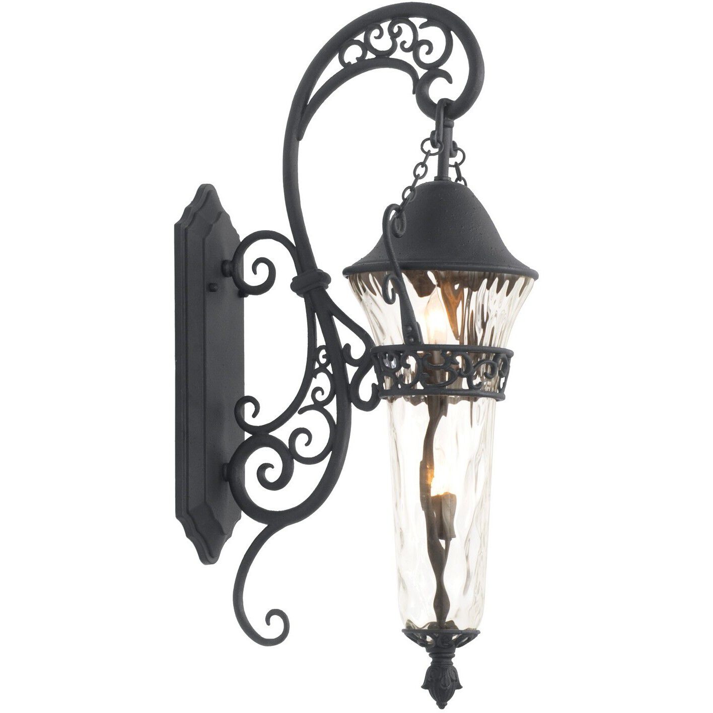 Anastasia Outdoor Wall Sconce Wall Light in Textured Matte Black