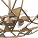 Esmeralda 8 Light 34 inch Pearlized Antique Brass Pendant Ceiling Light