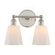 Greenwich 2 Light 13 inch Polished Nickel Bath Vanity Wall Light